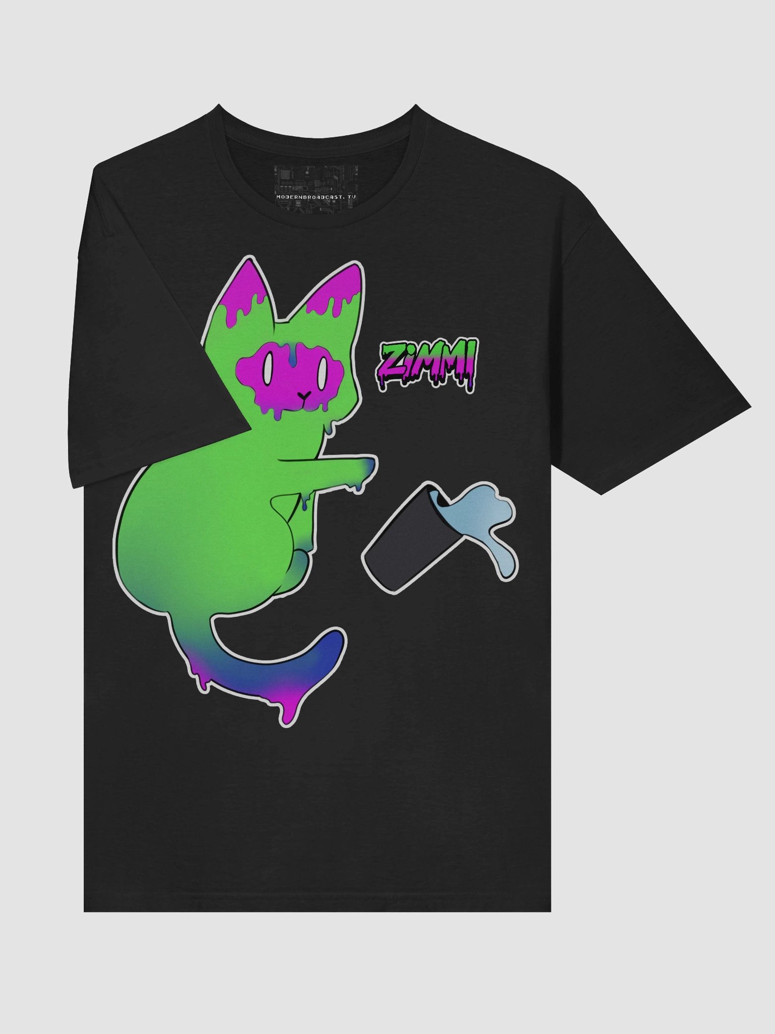 ZIMMI: Cup Cat Tee – Modern Broadcast x AIMIKO product image (5)