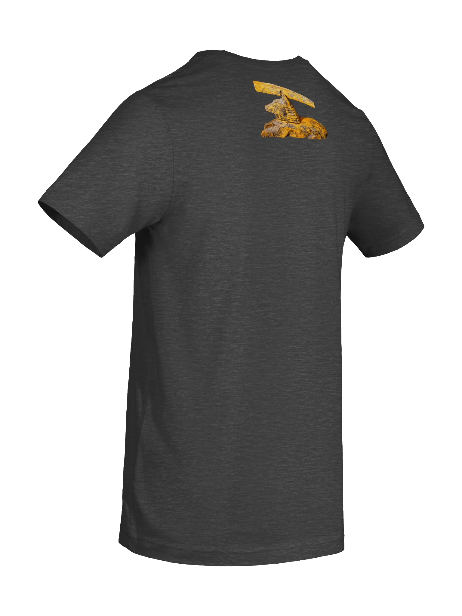 Fluorite Paracas Skul Heather Grey T-Shirt product image (8)