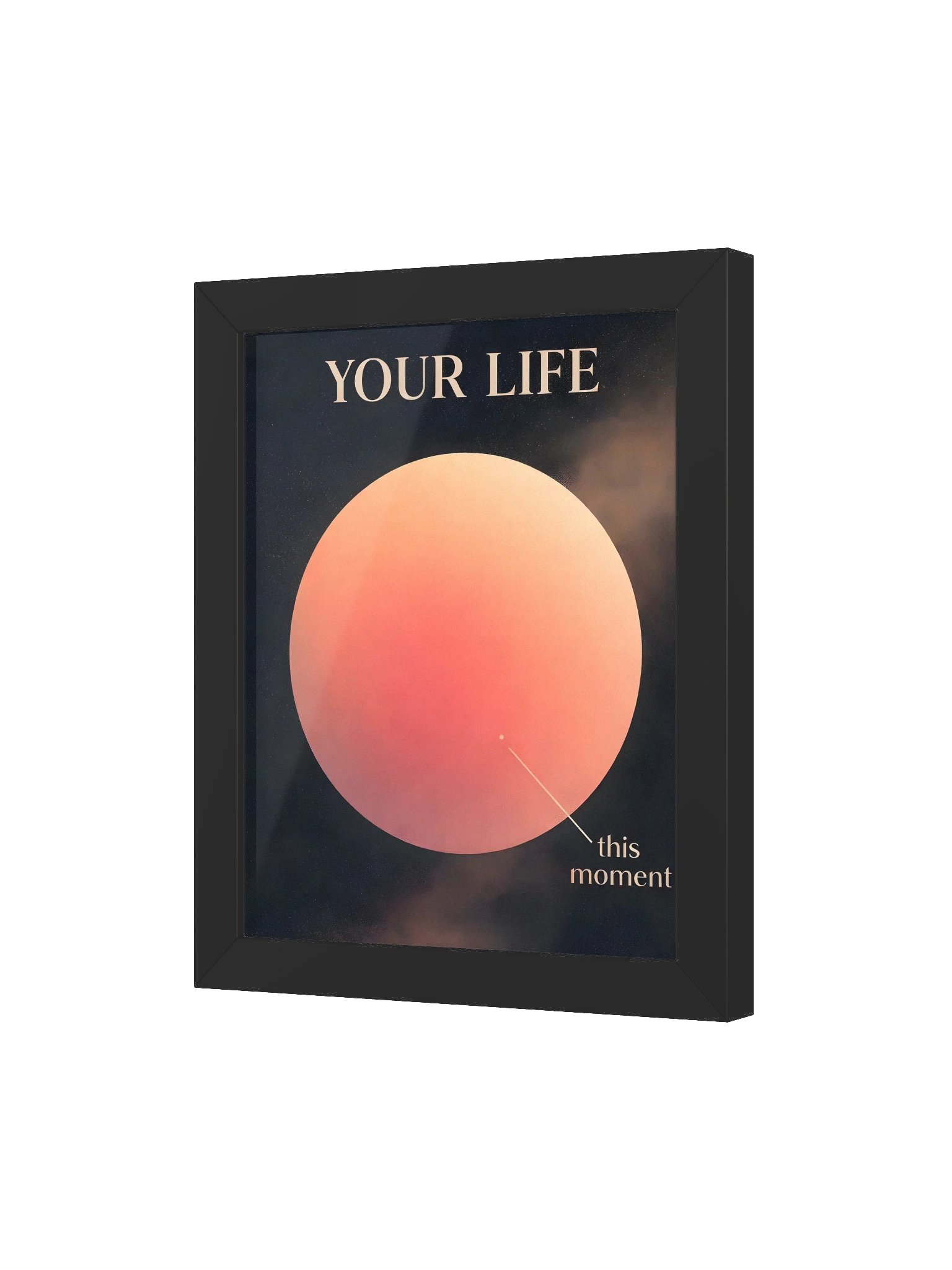 Your Life, This Moment – Minimalist Motivational Wall Art for Mindfulness & Focus product image (49)