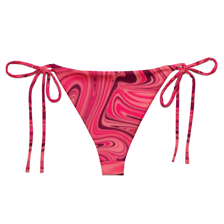 String Bikini Bottom - Shades of Magenta Pink Digital Fluid Art product image (2)