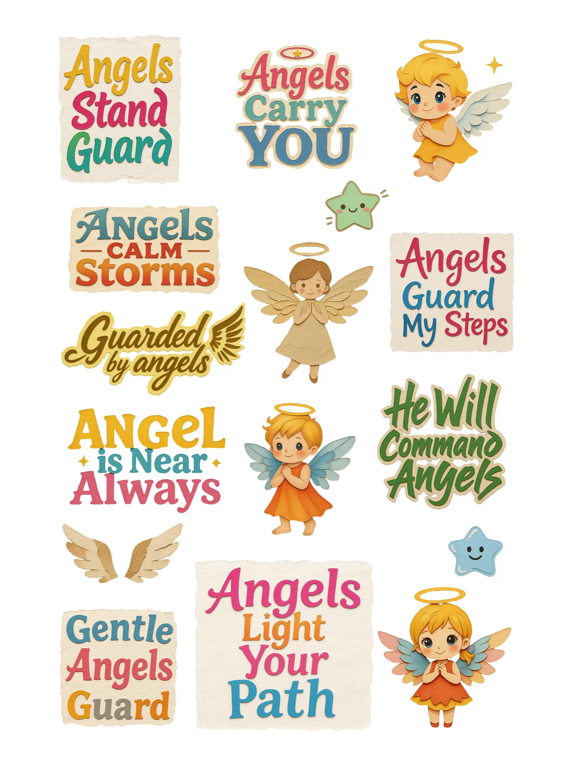 Christian Cutouts Vintage Angels product image (2)