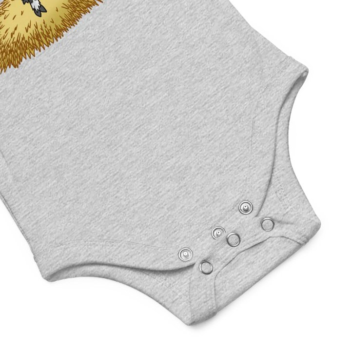 King Jeremy goat - baby one piece shirt product image (2)