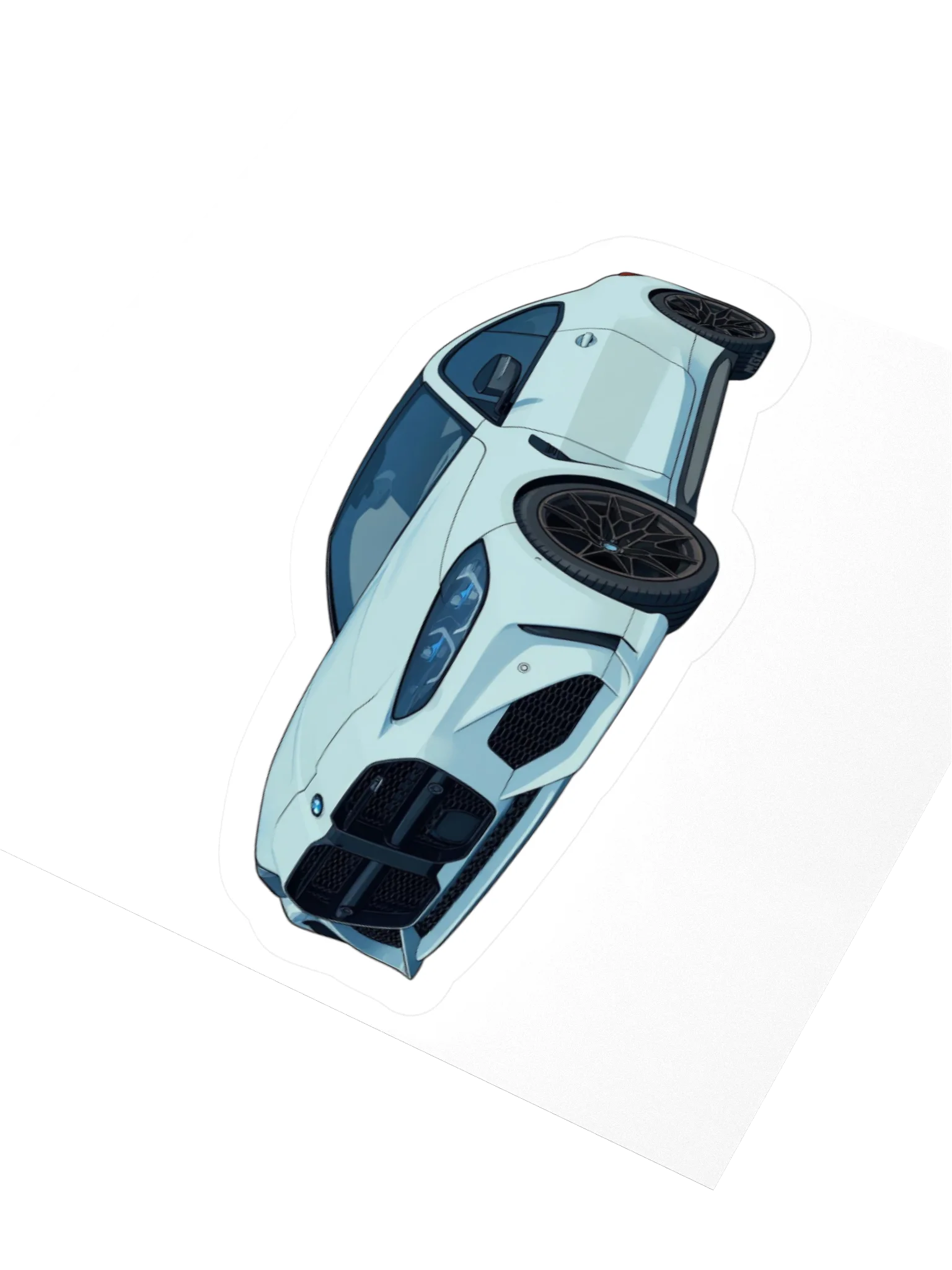 Grey BMW M4 Sticker (Retro, Sketch, Silhouette) product image (7)