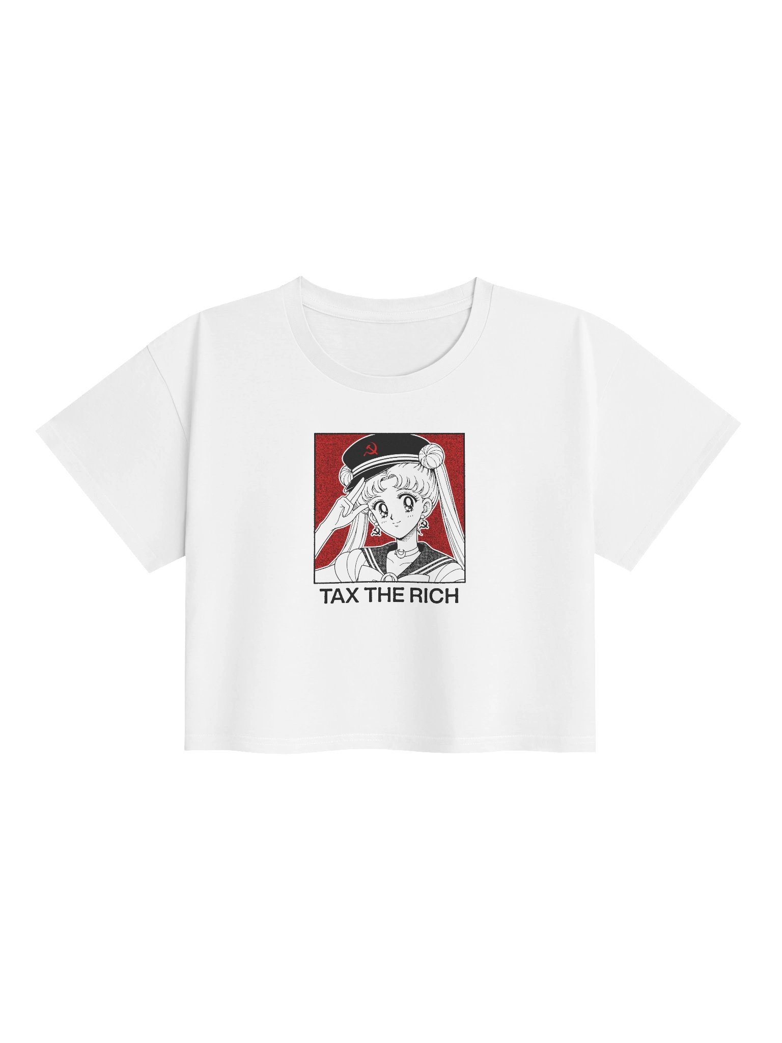 TAX THE RICH ! Croptops. white vers. product image (1)