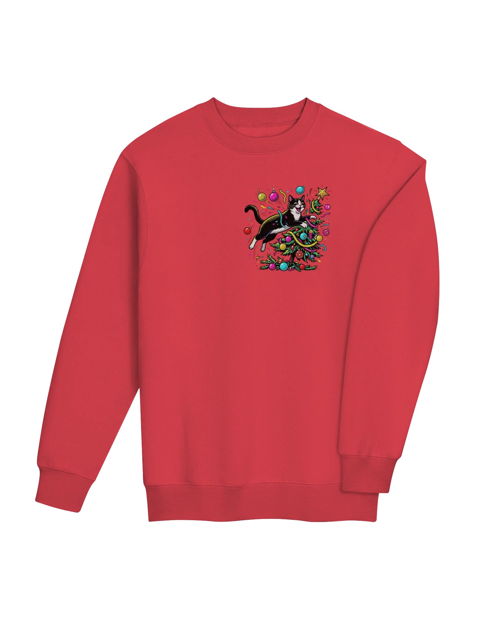 Tree Toppler Cat Heart Crewneck product image (13)