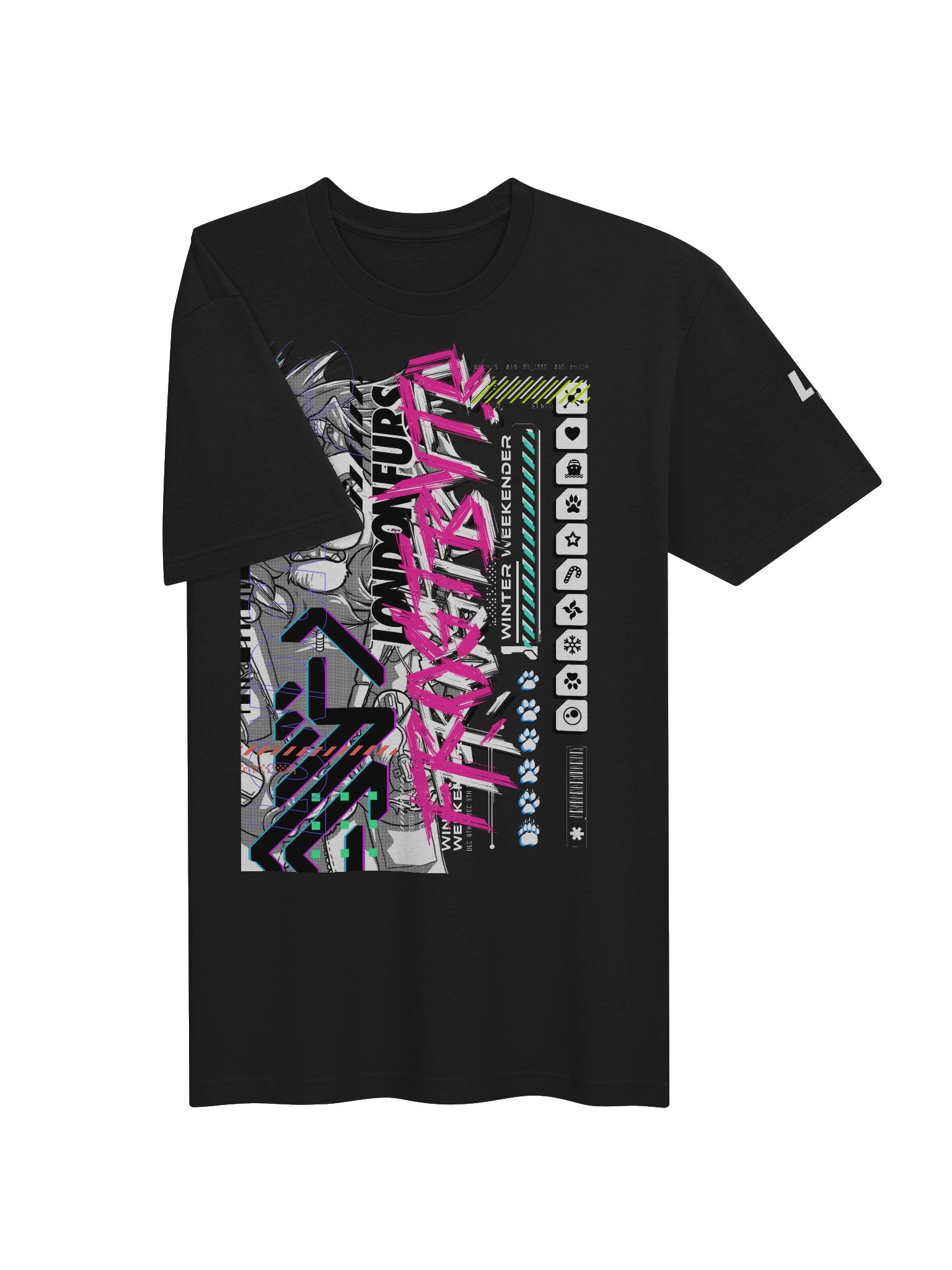 LondonFurs Winter Weekender '23 - Frostbyte - T-shirt product image (3)