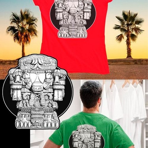 🛒https://www.teepublic.com/.../25357877-idol-historical...

Idol historical vintage cult figure. God of the Americas. Central...