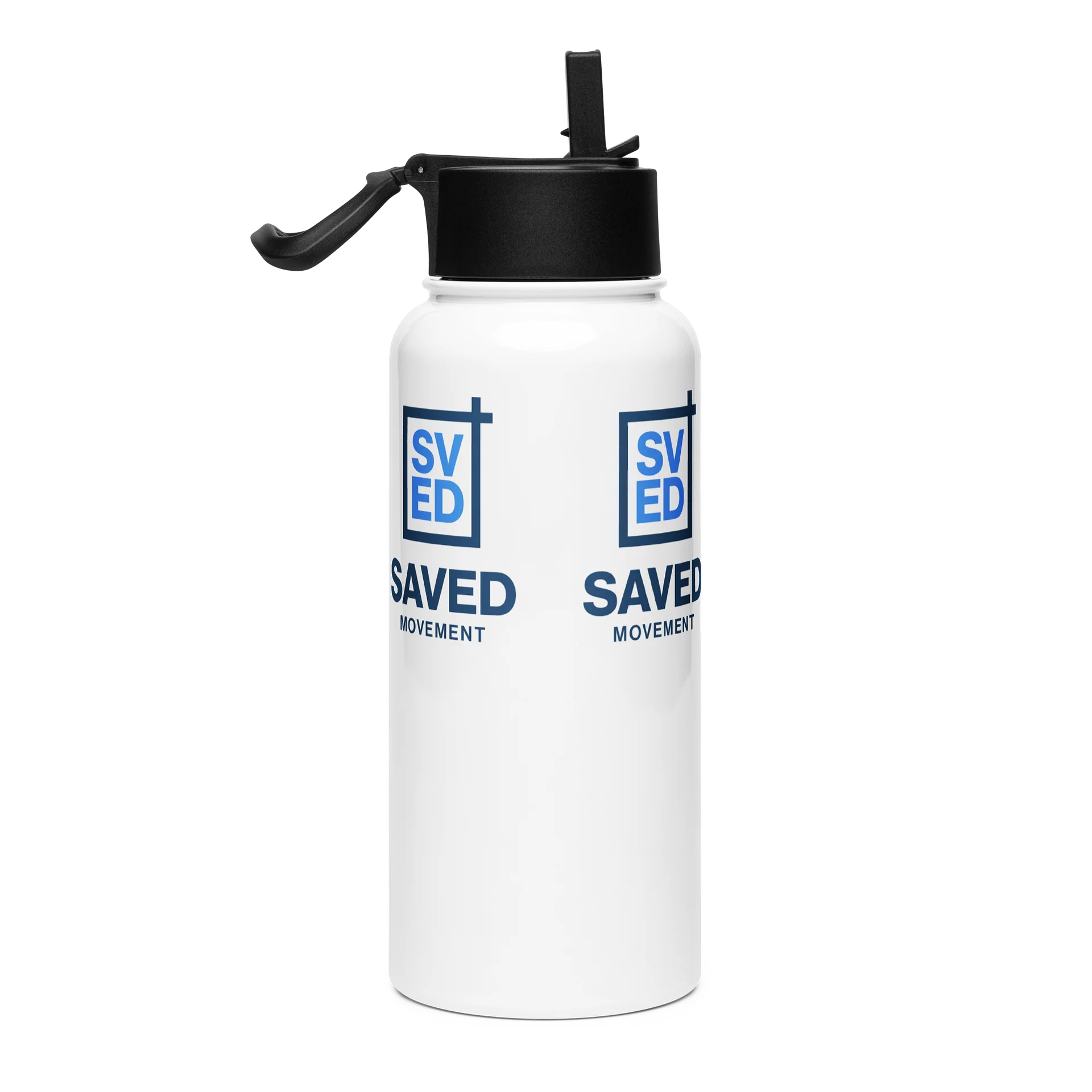 SAVED Movement Logo Pattern Water Bottle product image (4)