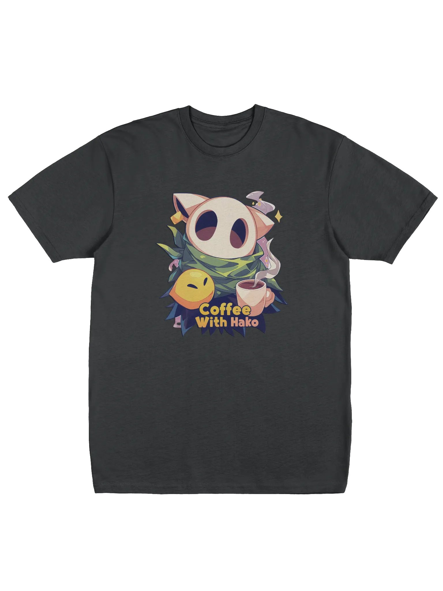 Coffee w Hako Premium Heavyweight Tee Only Front Print product image (1)