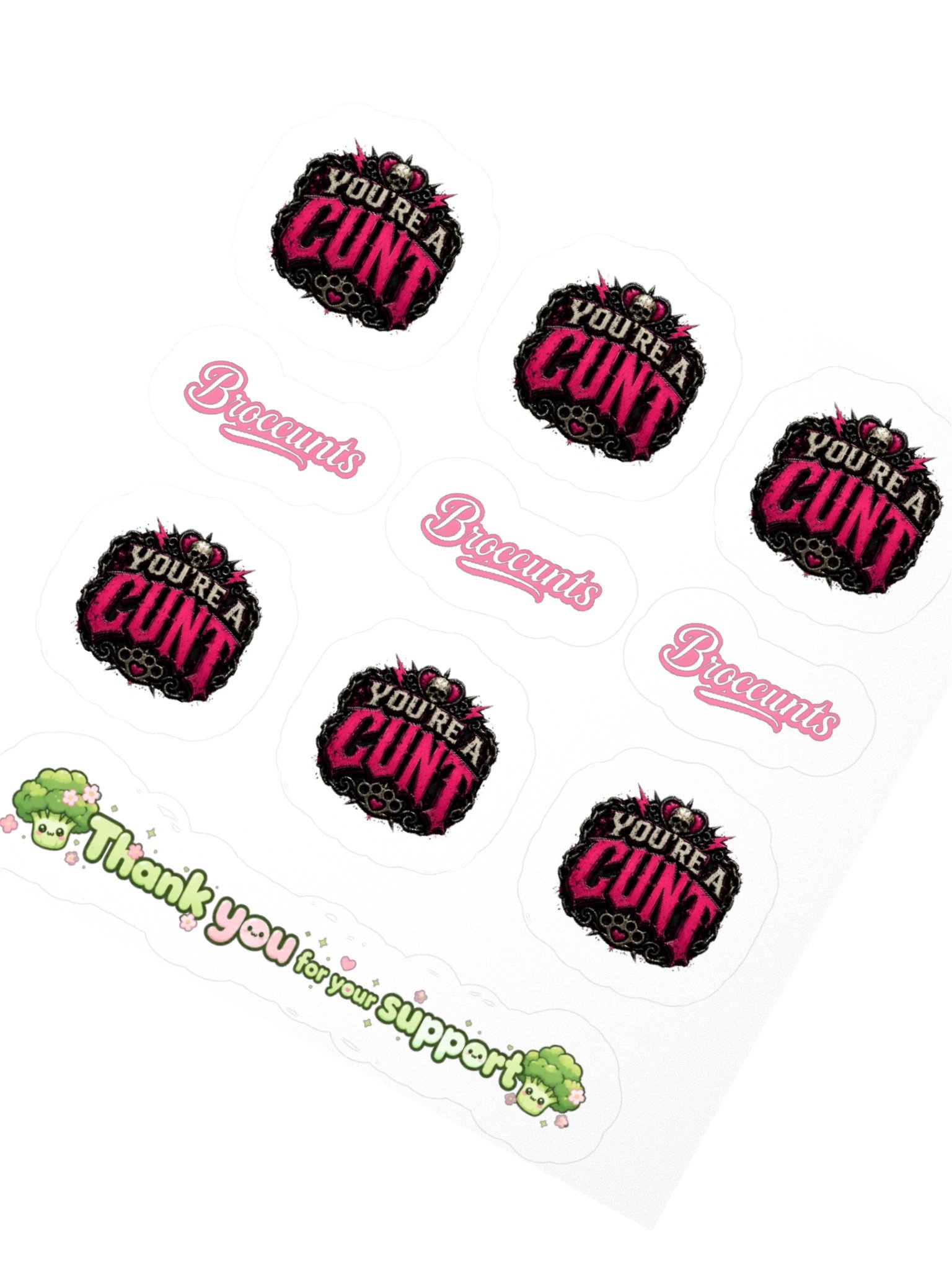 [CUNT SHIRE] Stickers -PINK- product image (2)