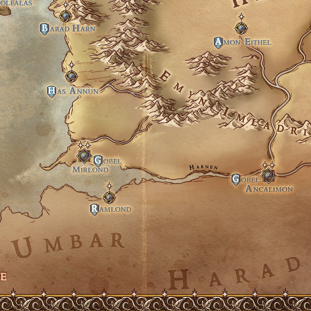 Map of Gondor (Framed) product image (4)