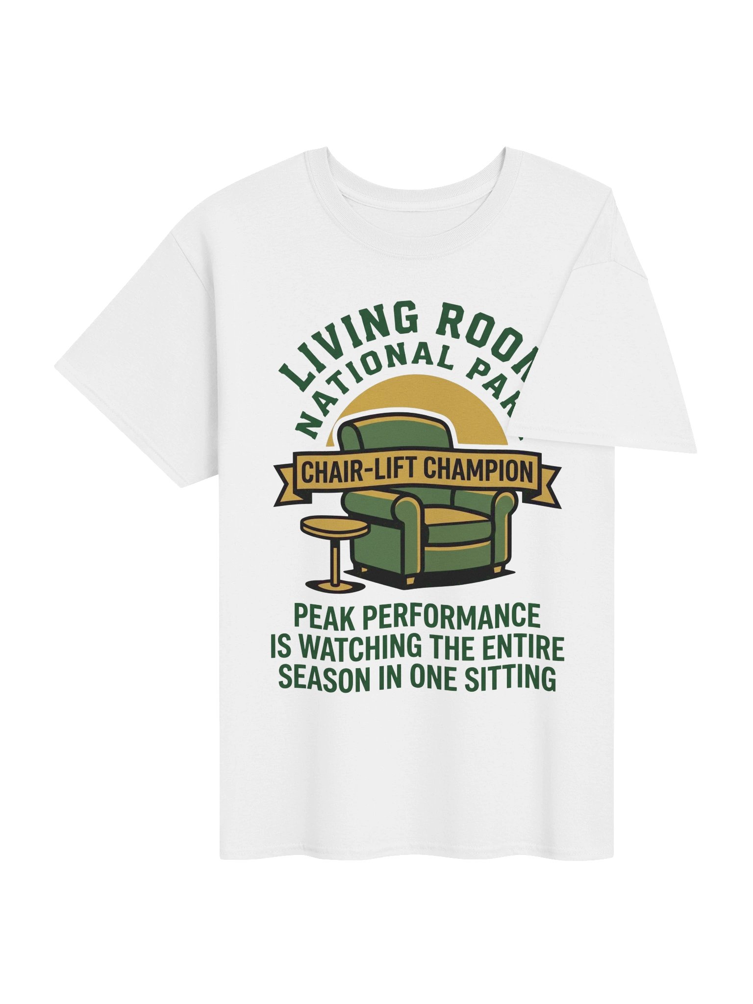 Living Room National Park Funny Binge-Watching Homebody T-Shirt product image (4)