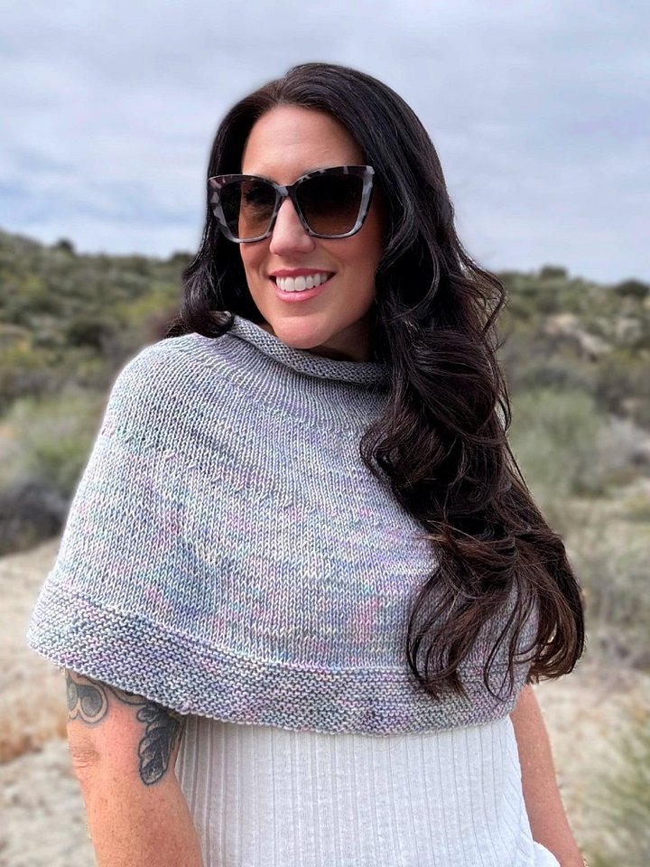Lapis Knit Capelet product image (1)