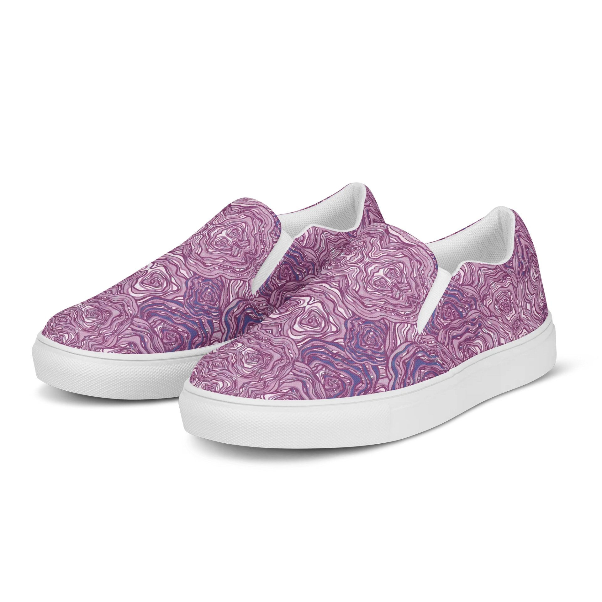 Cabbage Whorl – Men's Slip-On Canvas Shoes product image (4)
