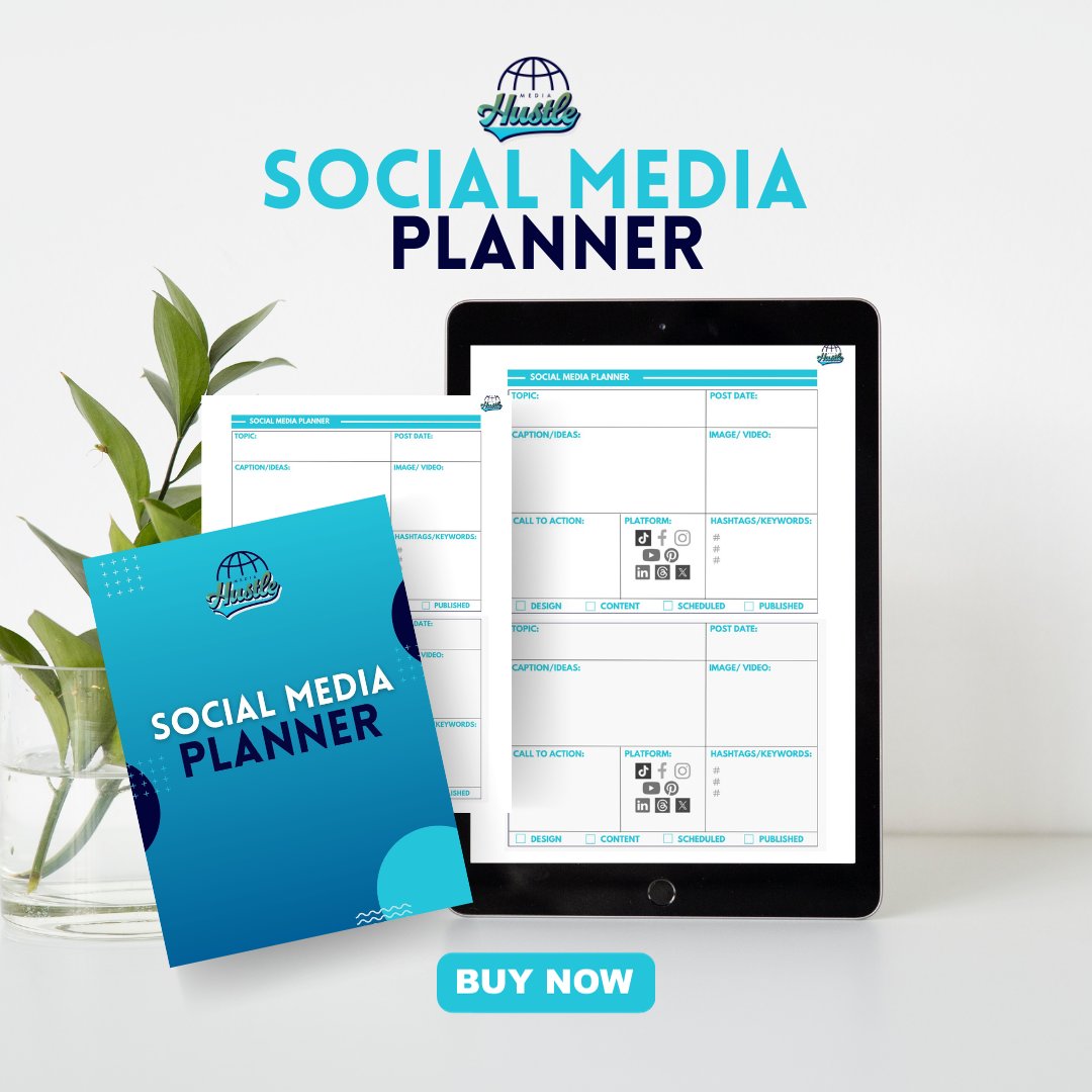 Digital Social Media Planner - Media Hustle product image (1)