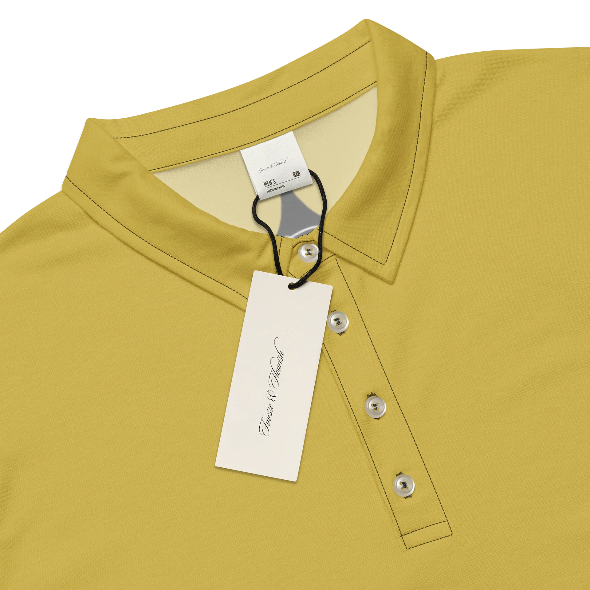 F&F Slim Fit Polo Shirt (OLD GLD) product image (4)