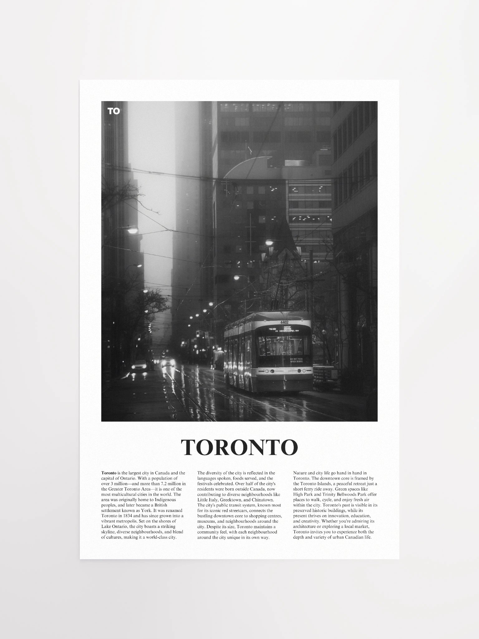 Toronto 06 Newspaper Poster product image (13)