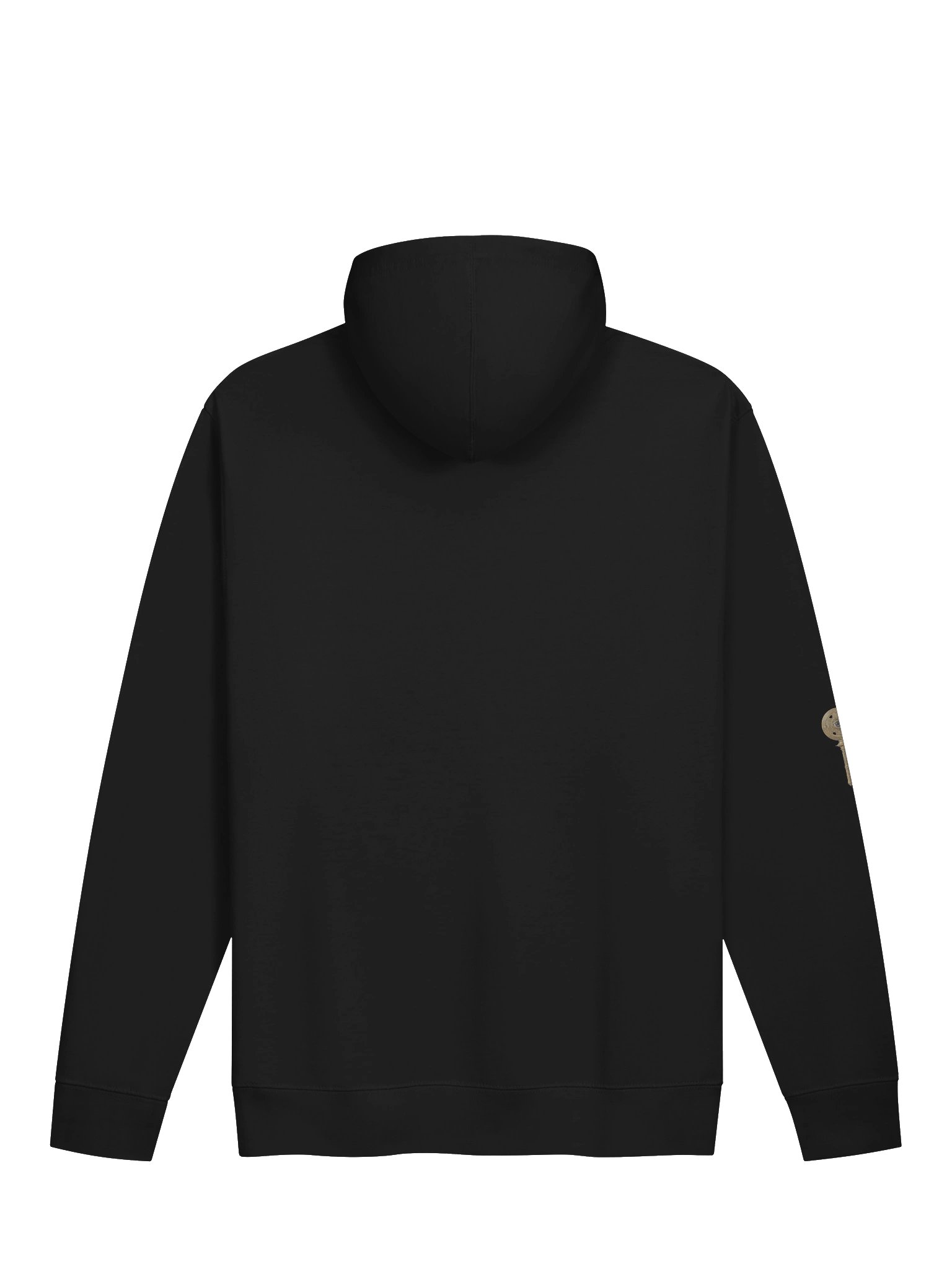 The Gatekeeper’s Key – Black Direction Line Edition (Front + Right Sleeve Print) | Unisex Midweight Hoodie product image (2)