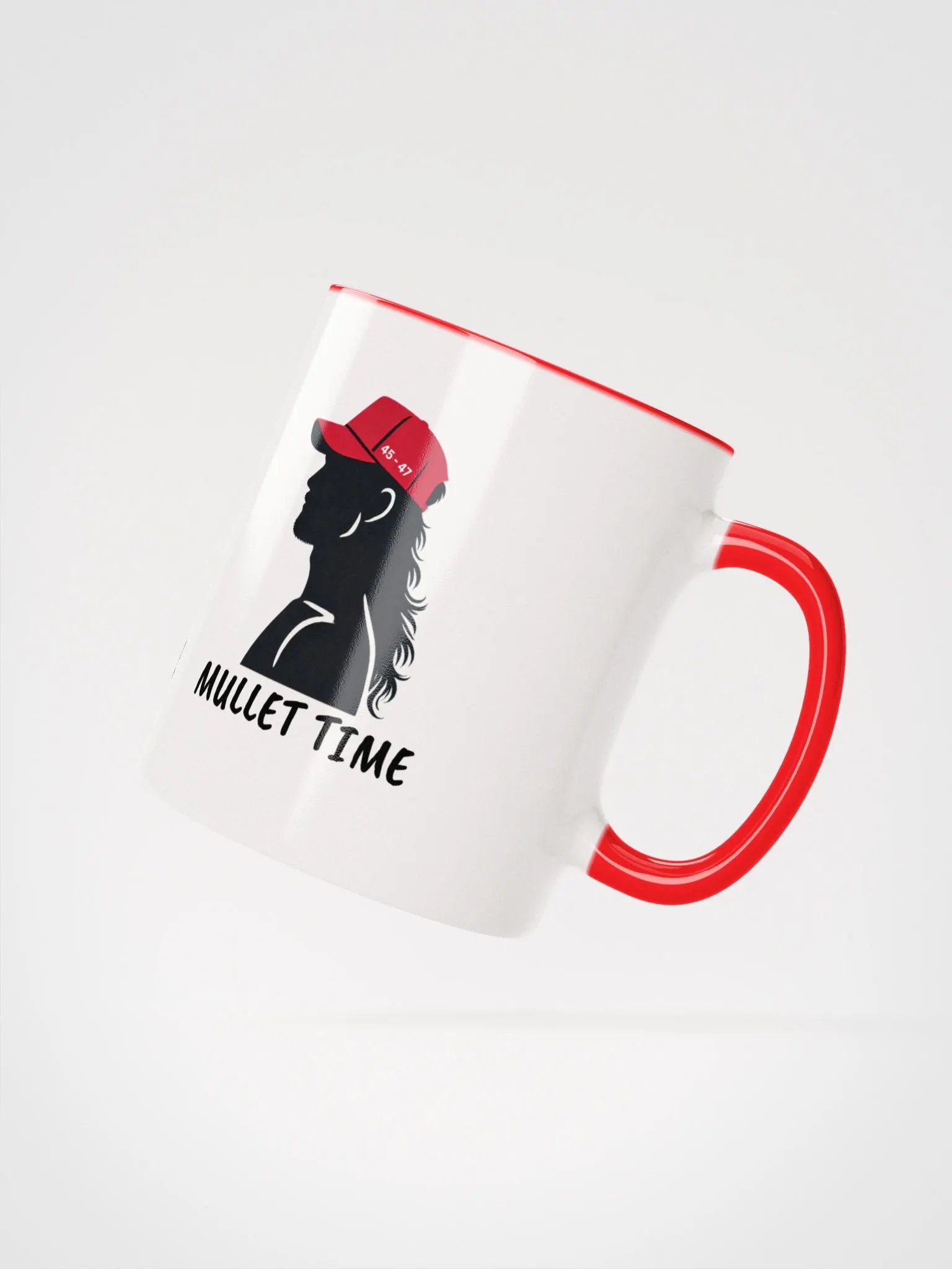 Trump 2024 Victory Coffee Mug, Mullet Lovers, 45 - 47 Hat, Patriotic Coffee Mug product image (2)