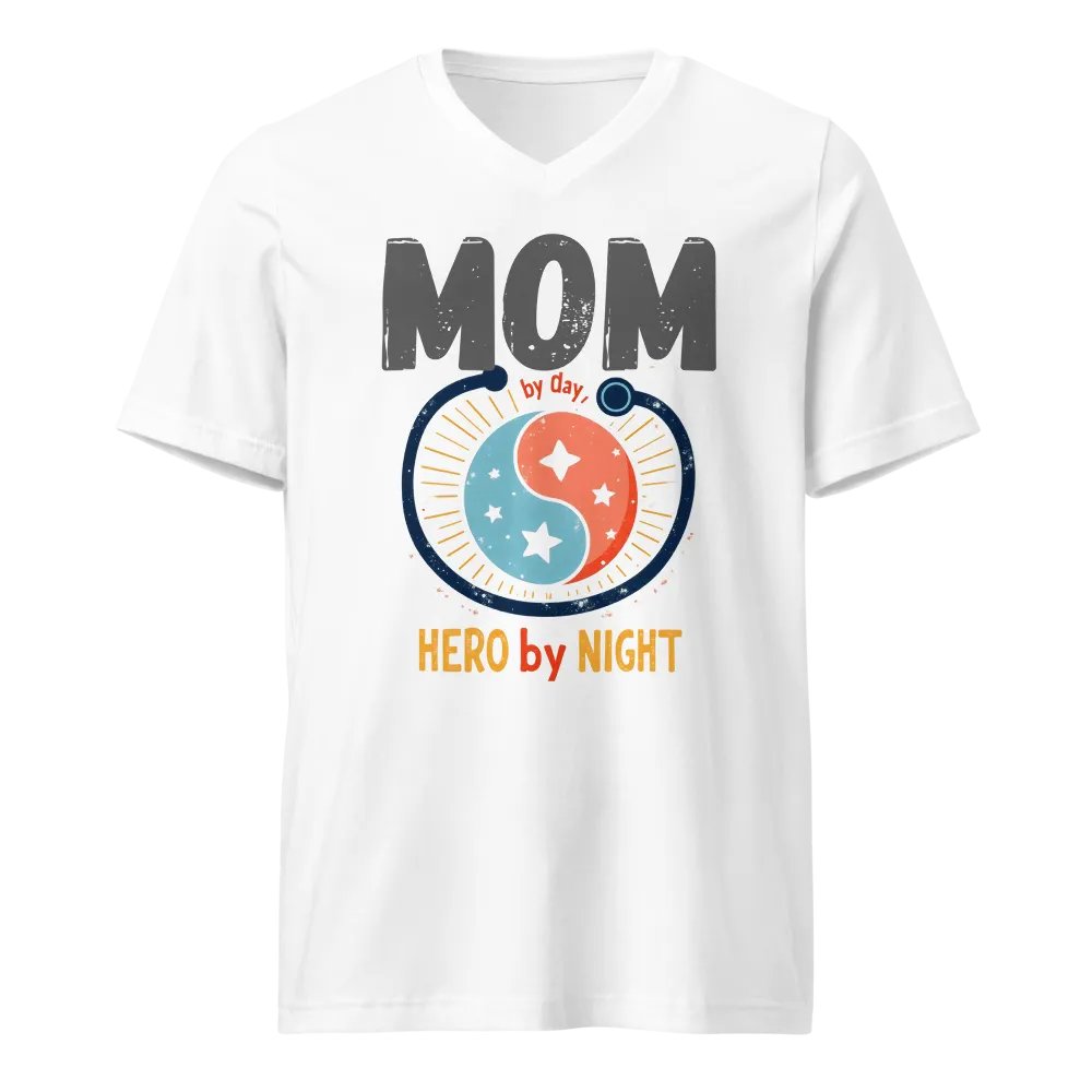 Night Hero mom V-Neck Tee product image (5)