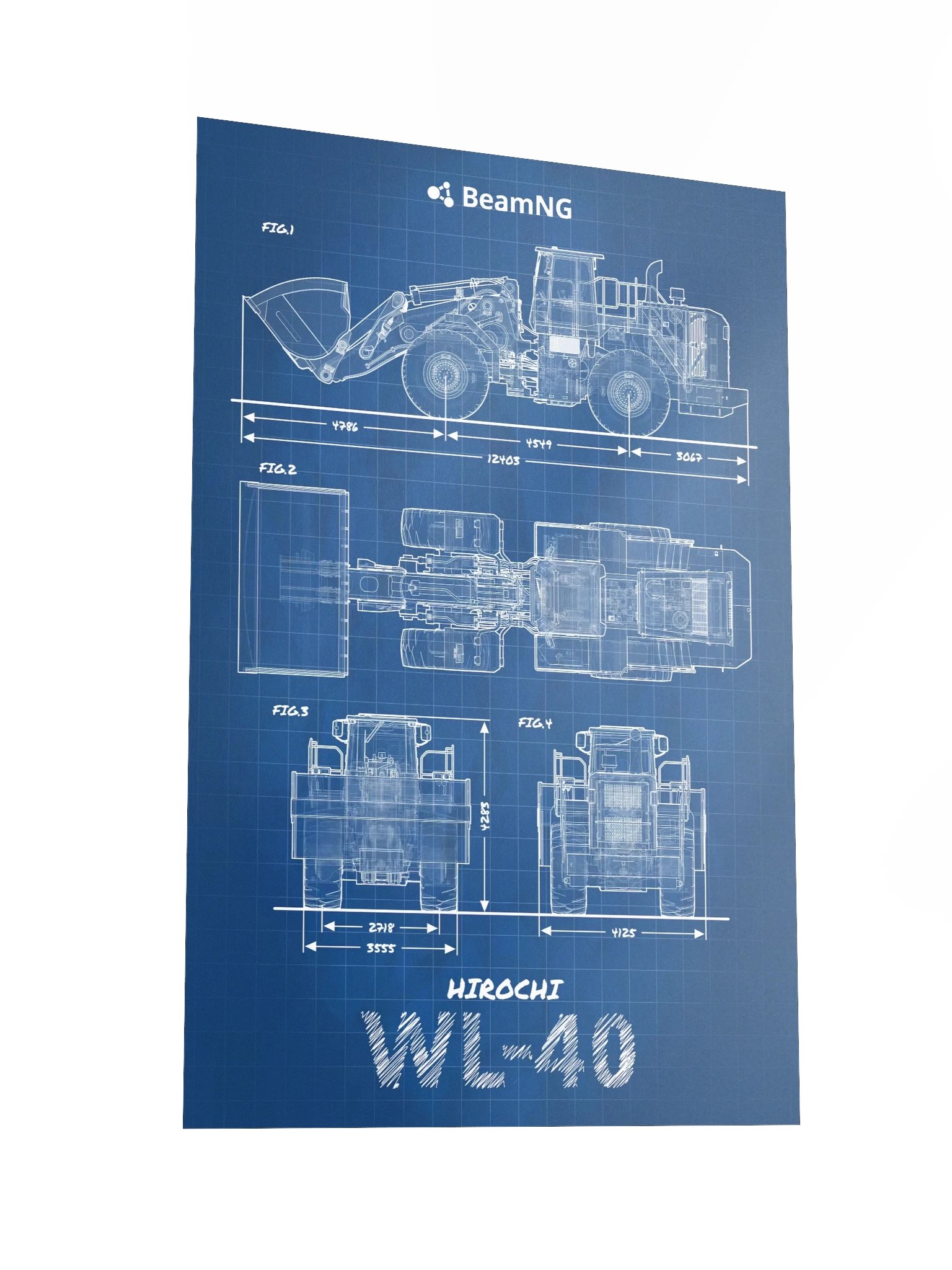 Hirochi WL-40 Blueprint Poster product image (2)
