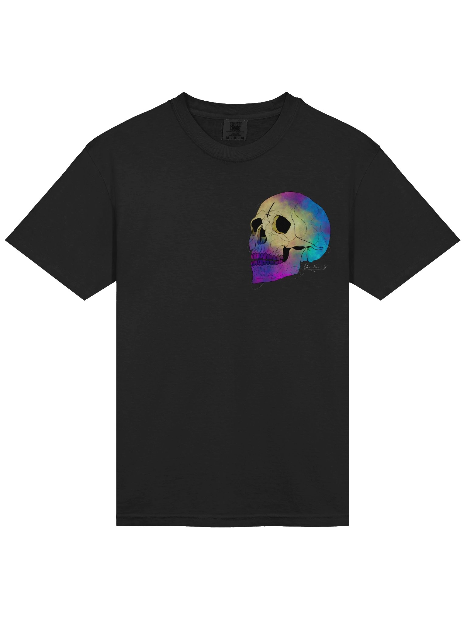 colorful skull tee product image (3)