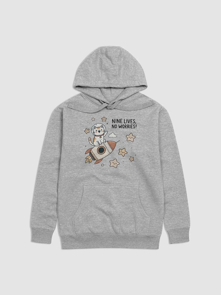 Nine lives, no worries hoodie product image (1)