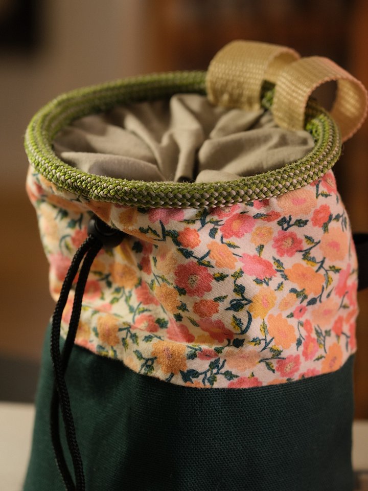 "Halfsies" Pastel Flowers Chalk Bag product image (2)