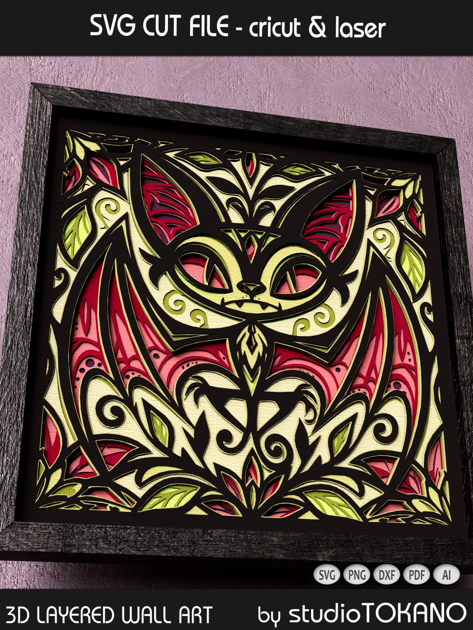 Quirky Bat Shadow Box product image (6)