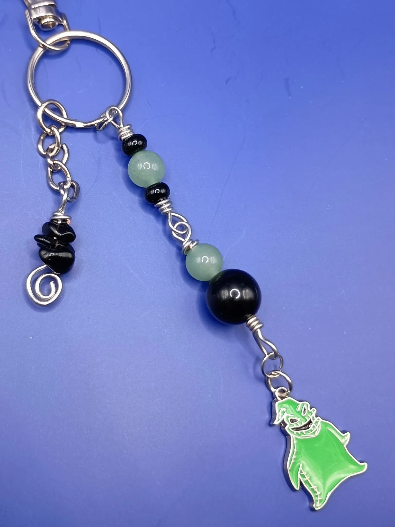 Handmade Bag Charm ft. Boogie Man, Halloween & Christmas, Keychain, Purse Accessory product image (4)