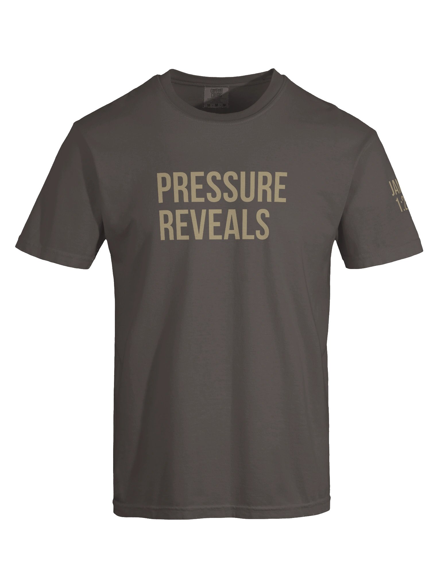 Men's Pressure Reveals Tee - James 1:2-4 product image (1)