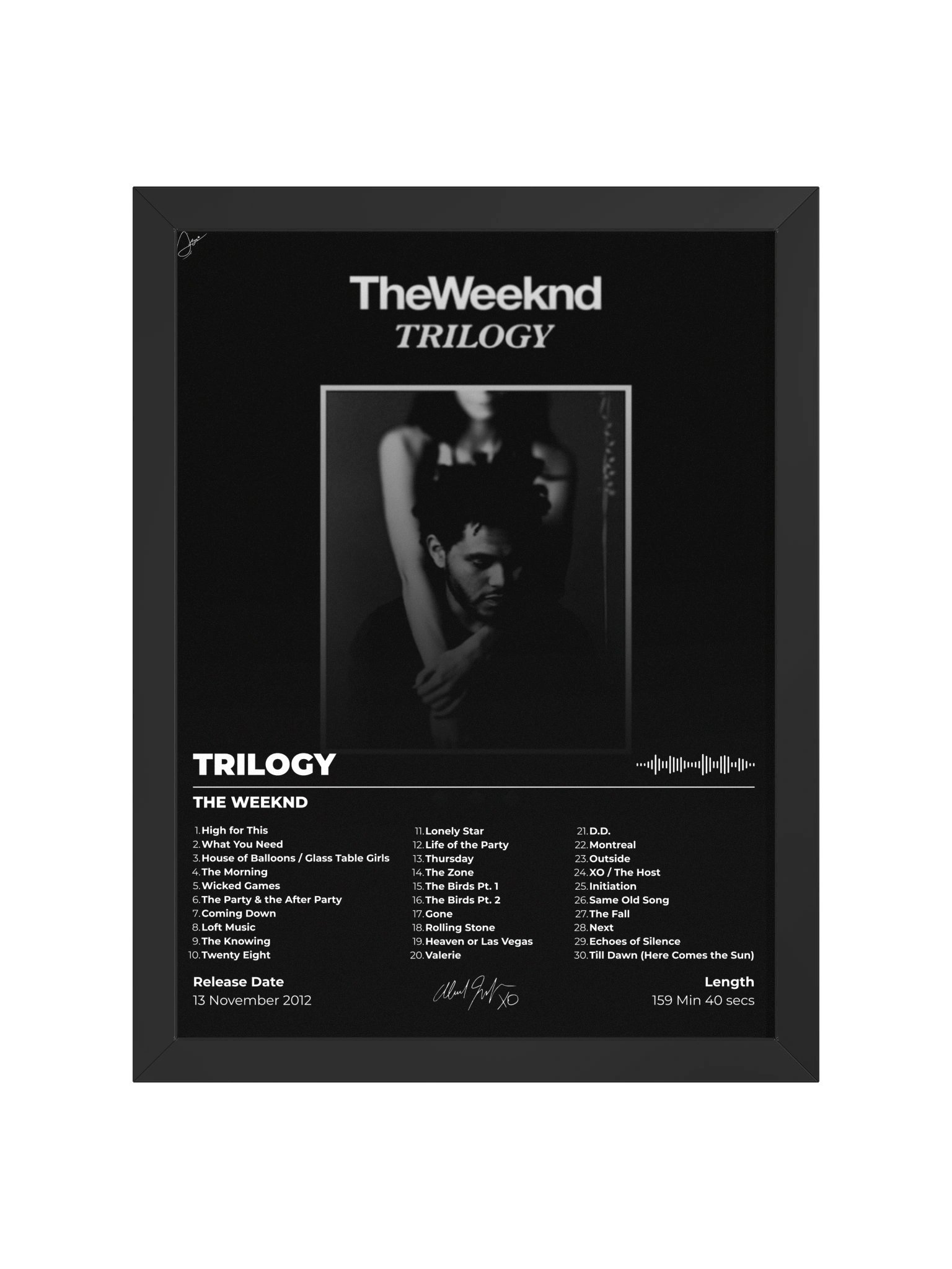 The Weeknd Trilogy Framed Poster product image (1)
