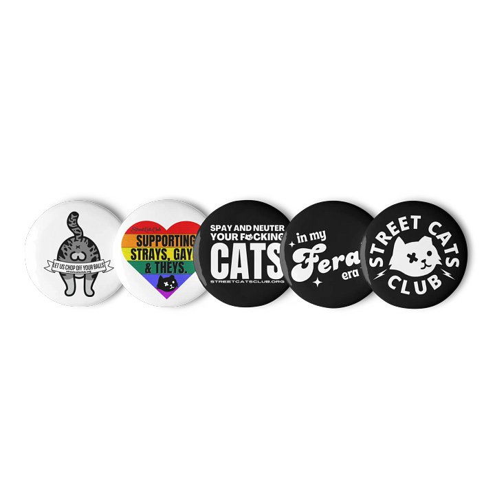 Rebel Cat Pin Collection product image (1)