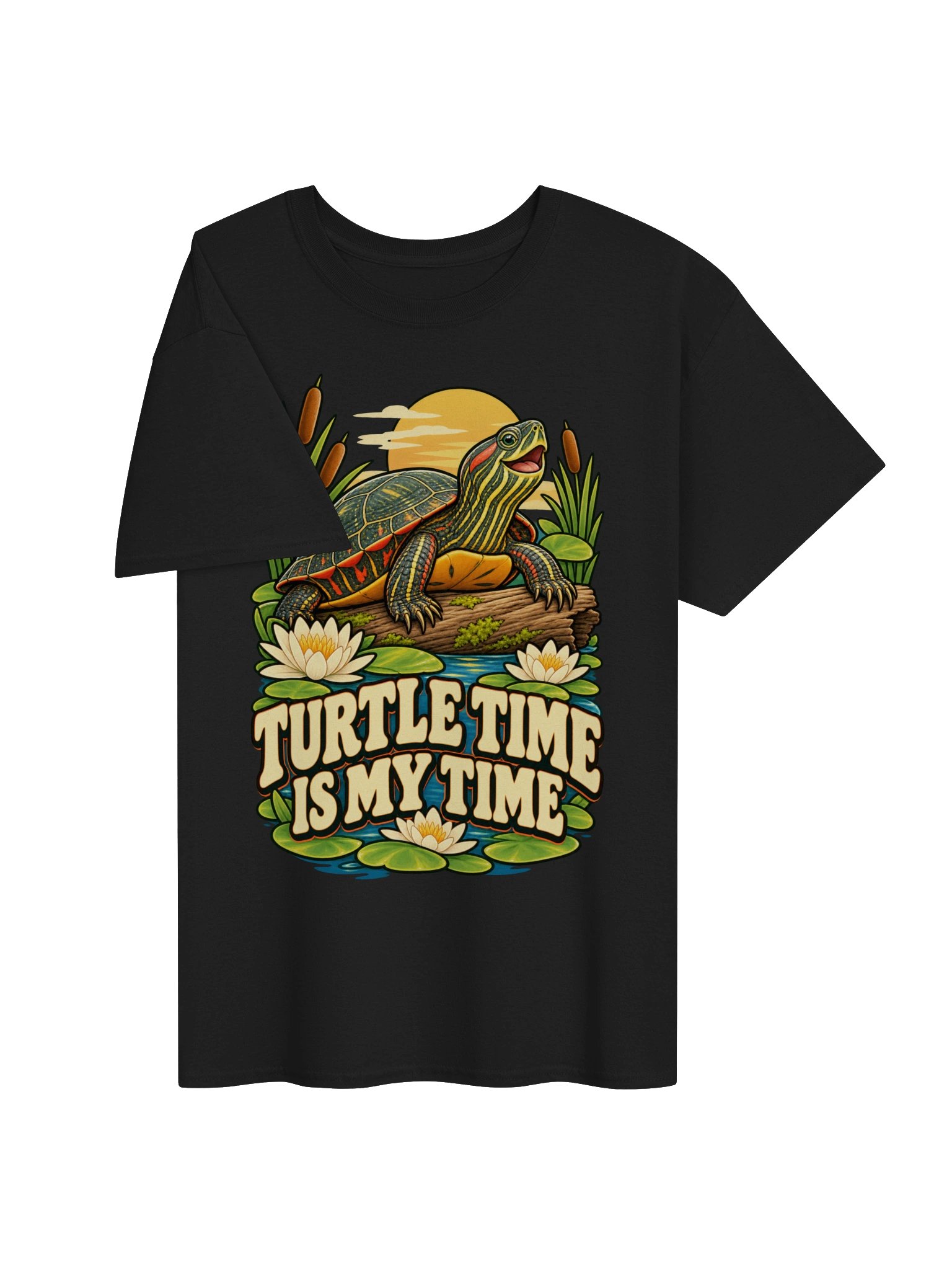Turtle Time Is My Time Painted Turtle T-Shirt product image (3)