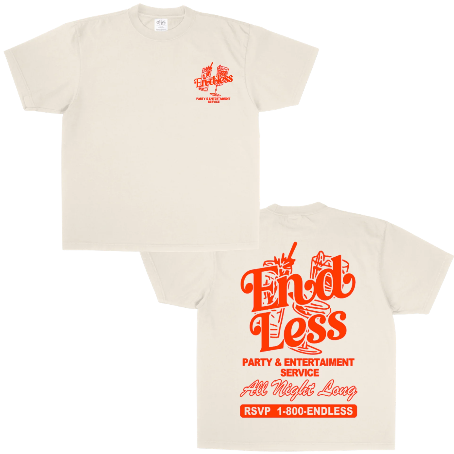 Endless Hotline "Cream" Heavyweight Tee product image (1)
