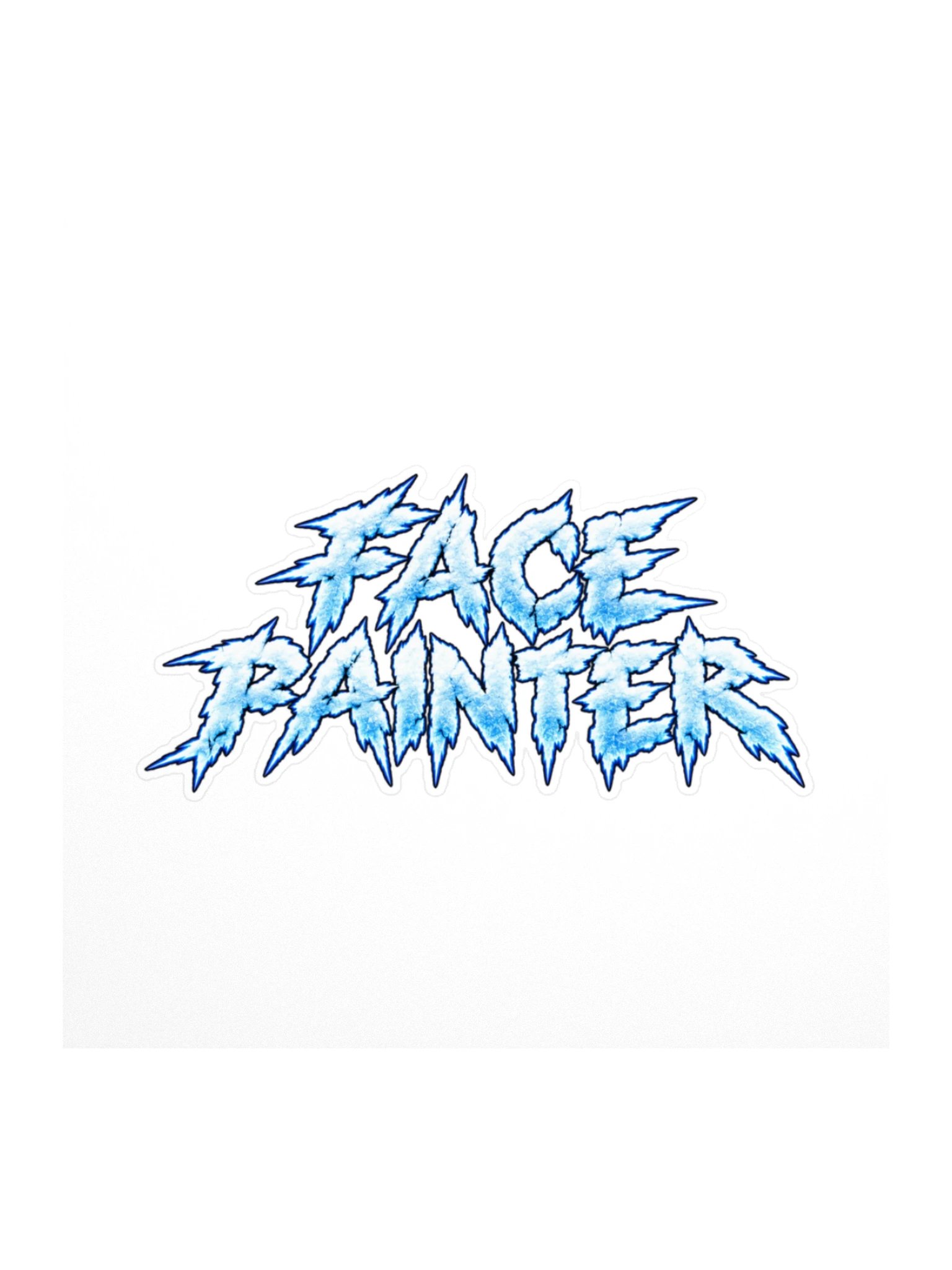 Face Painter Ice Cold Kiss Cut Sticker product image (1)