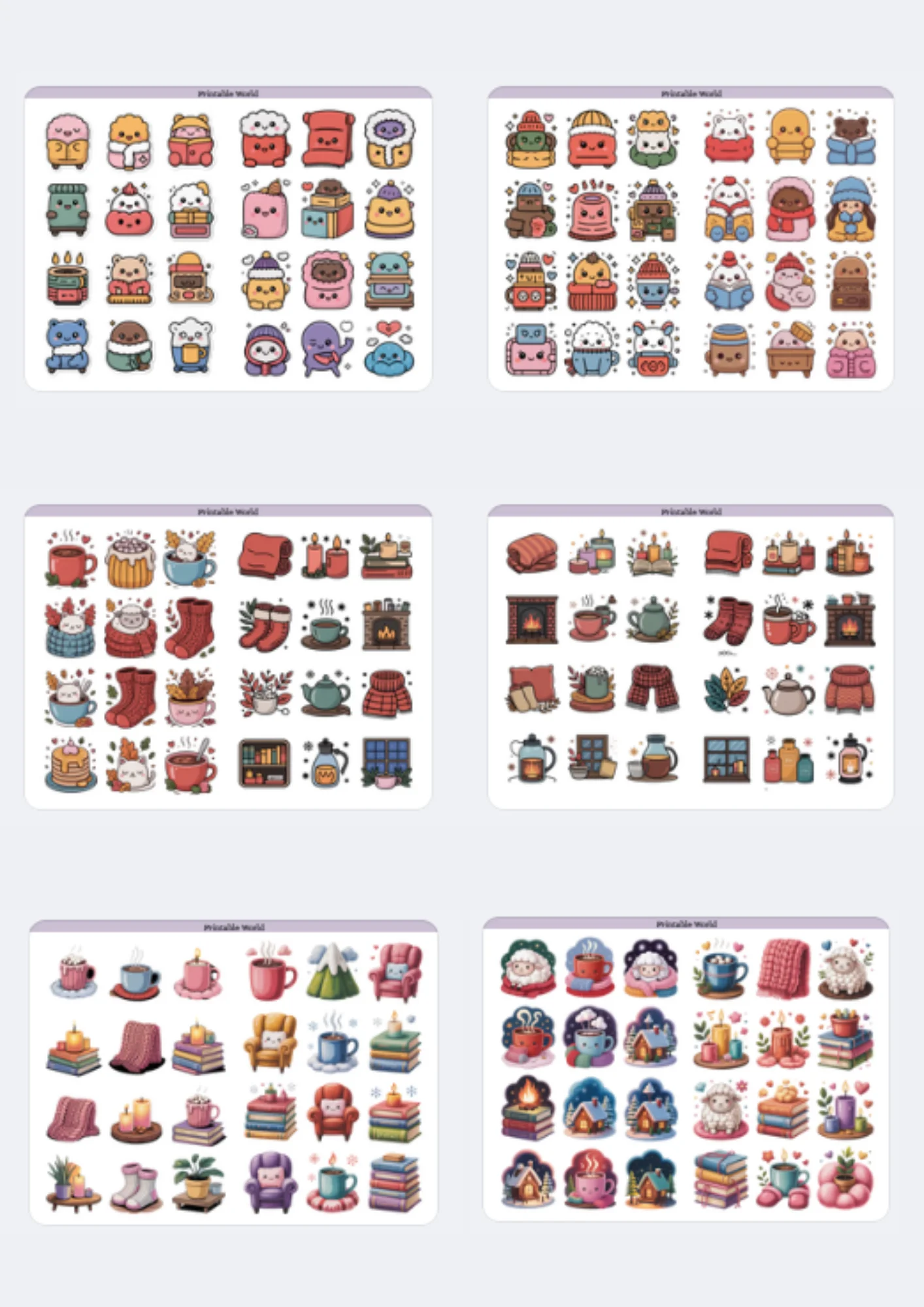 Cozy Sticker Pack (Cute Style) product image (2)