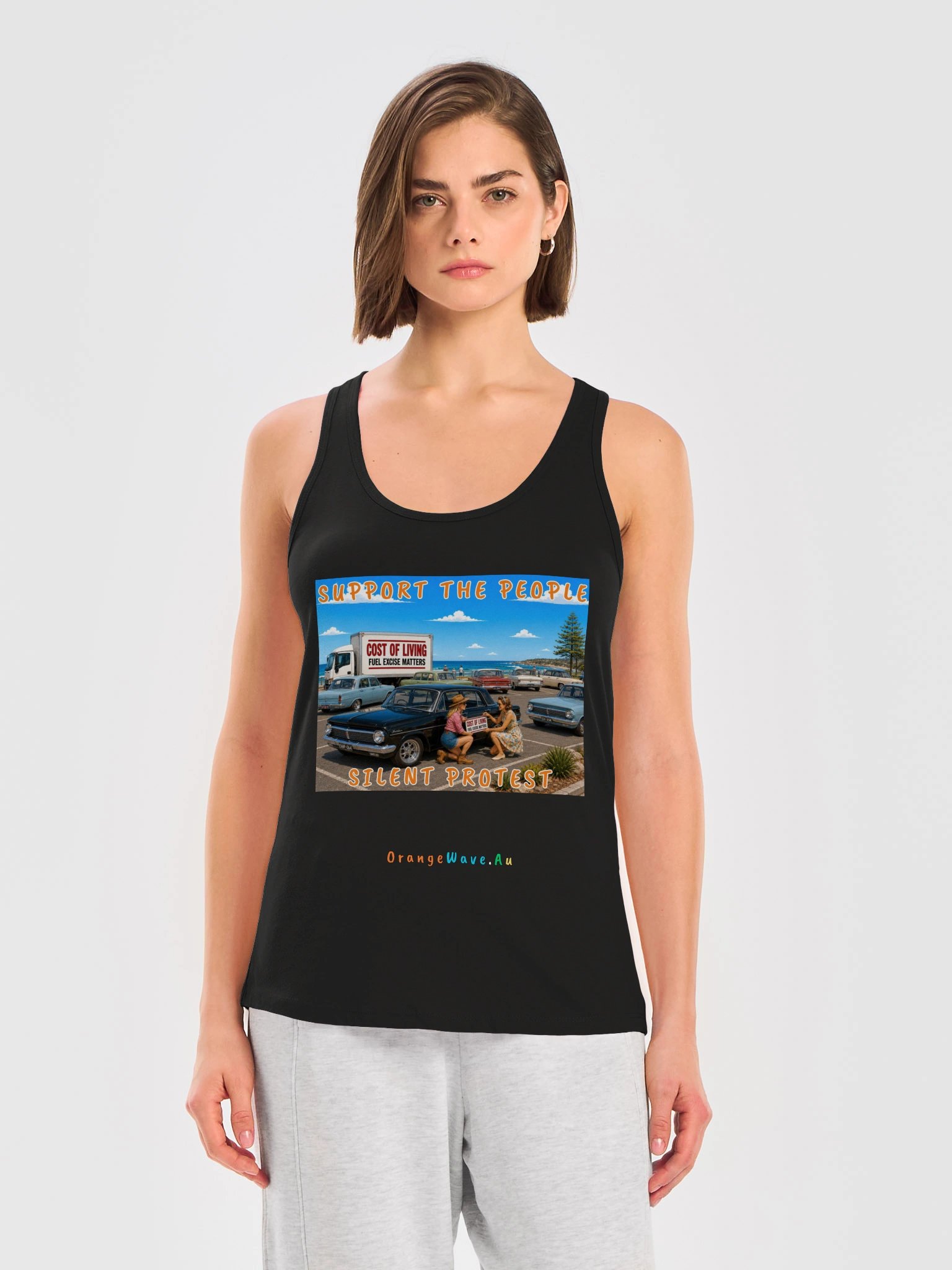 Silent Protest - Support The People Tank product image (9)