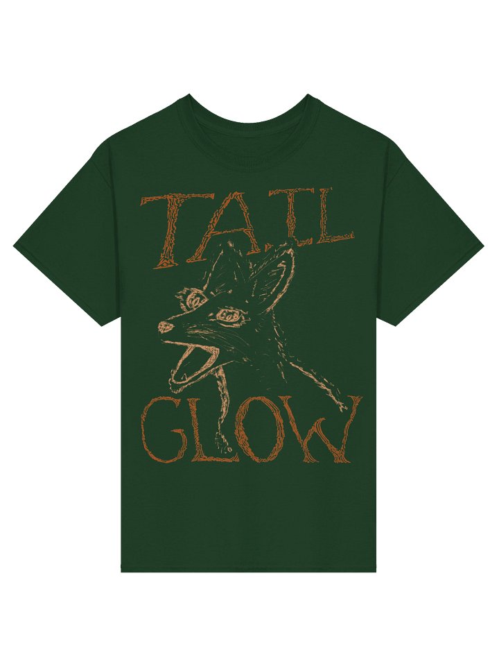 Tail Glow - Screaming Fox T-shirt - Green product image (1)