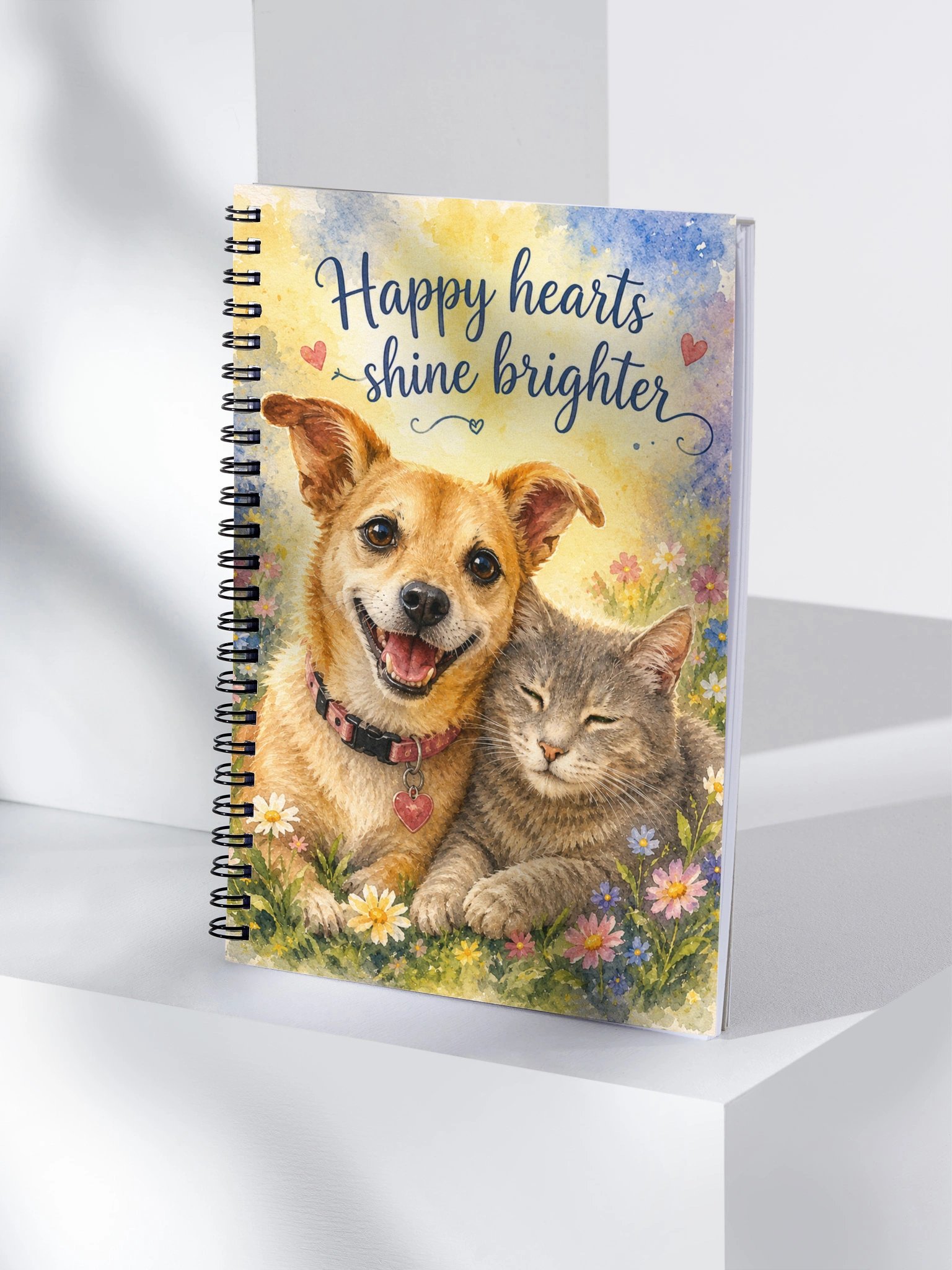 Happy Hearts Shine Brighter Spiral Notebook product image (4)