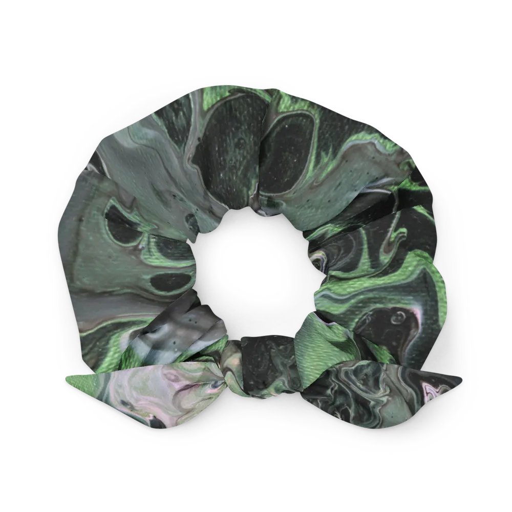 Metallic Green Fluid Acrylic Scrunchie product image (1)