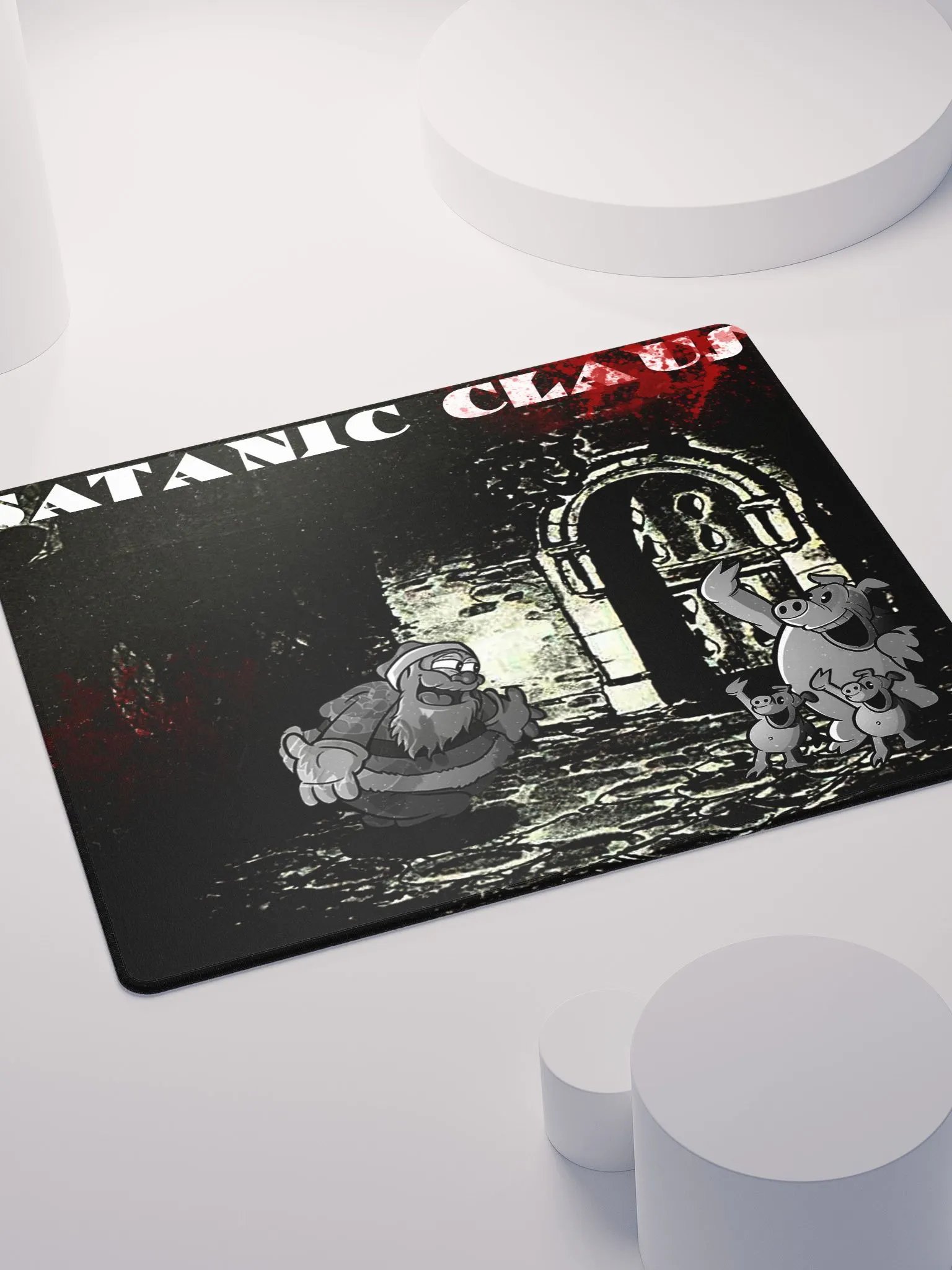 Satanic Claus Gaming Mouse Pad product image (7)