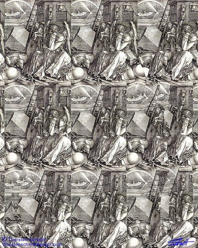 What's hidden in this image? Can you see it? It's a Stereogram Design.