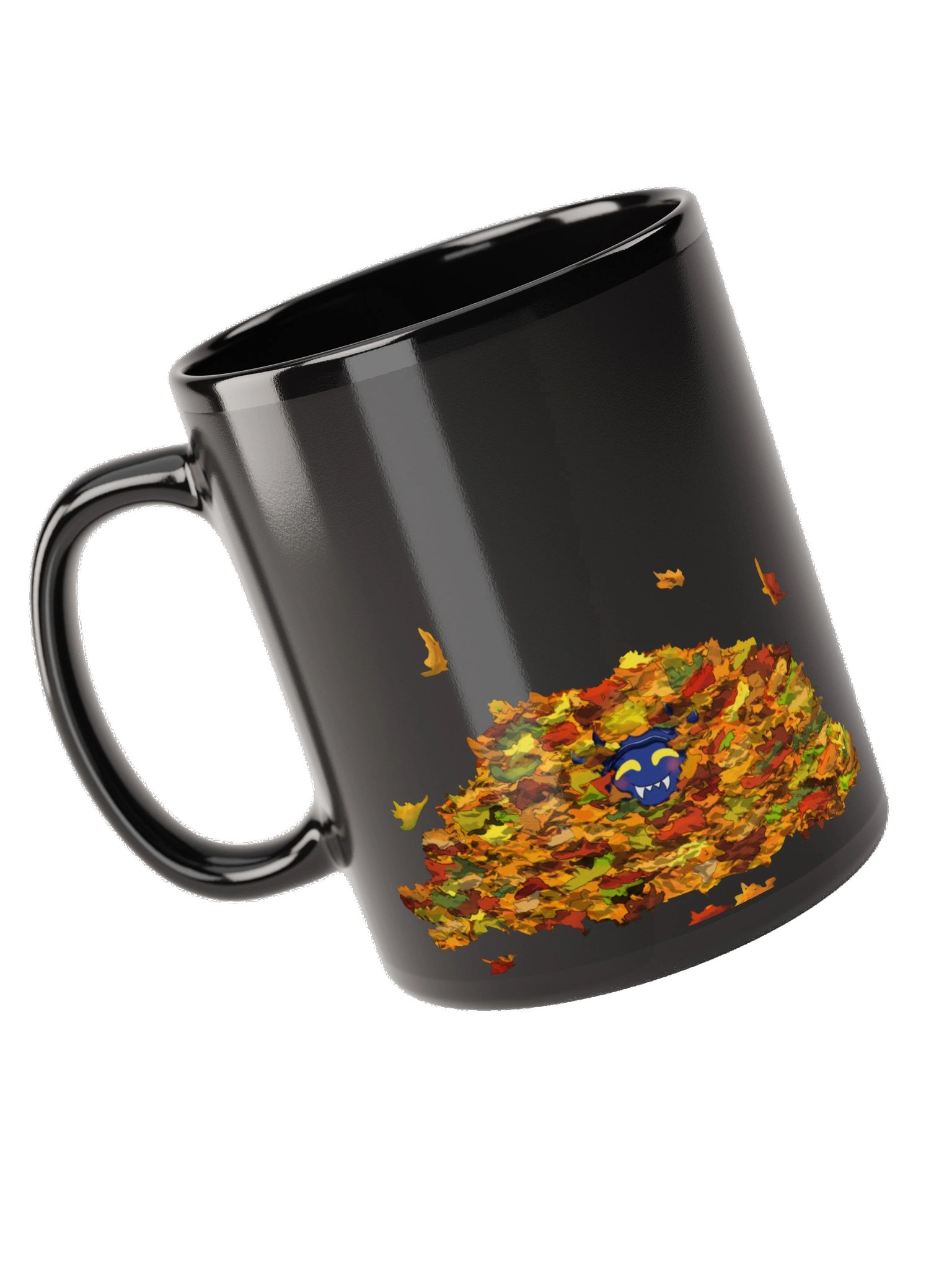 Lil Cherny in the Leaves Black Glossy Mug product image (9)