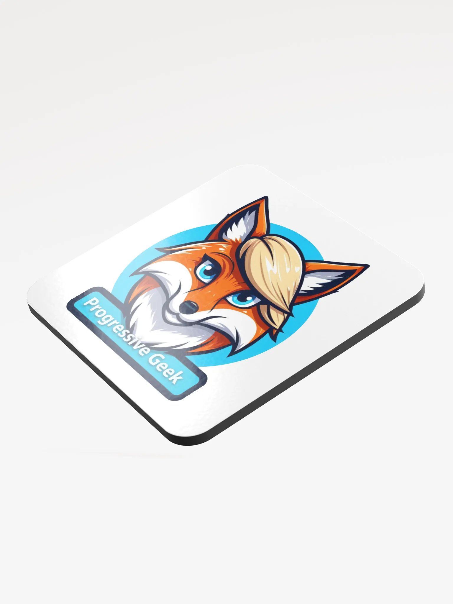 Progressive Geek Logo Cork Coaster product image (3)