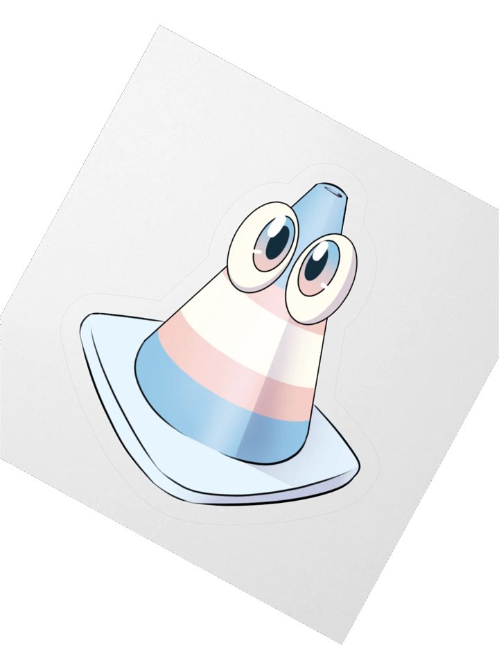 Pride Cone Sticker - Trans product image (6)