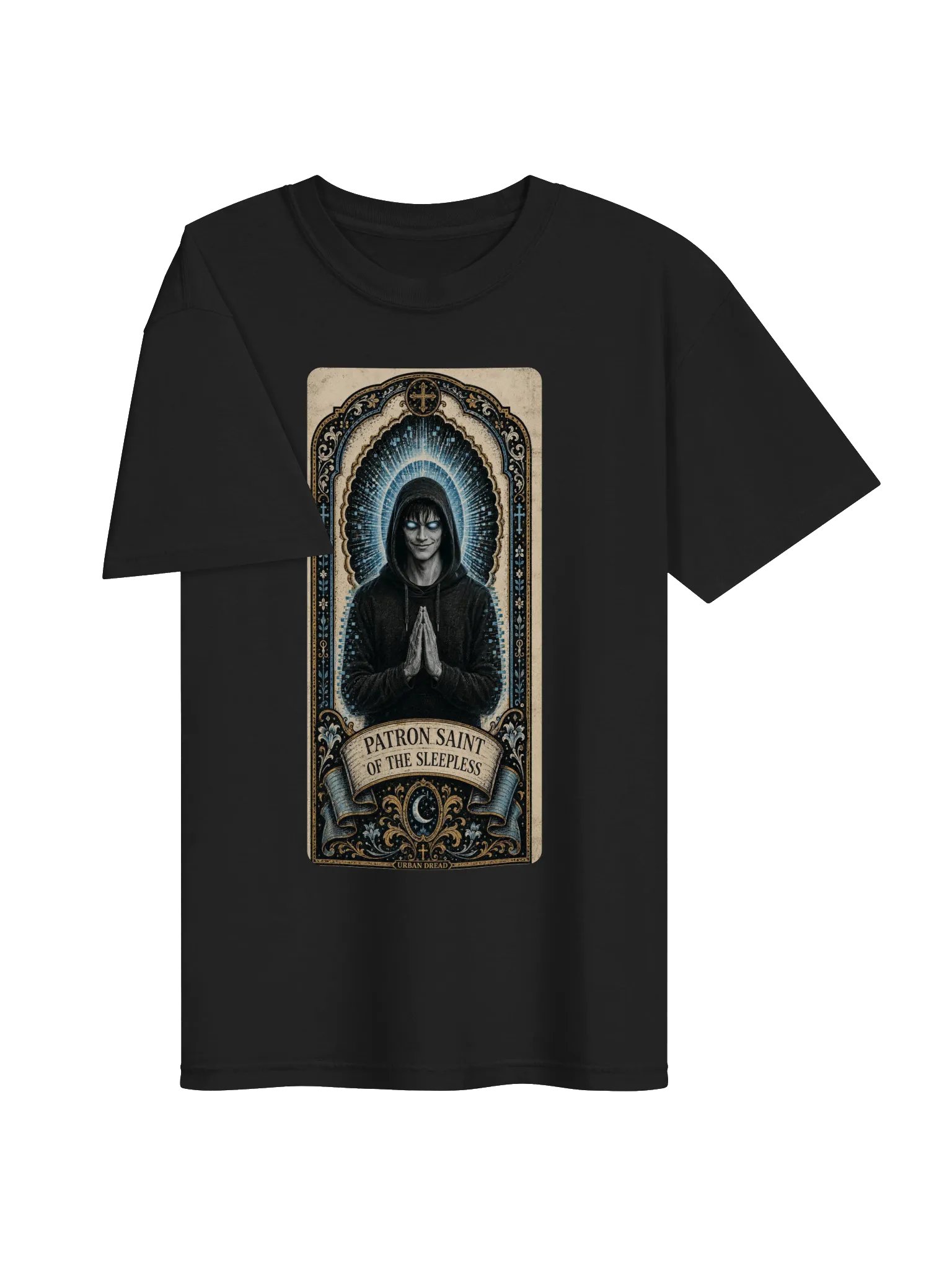 Patron Saint of the Sleepless — Gothic Horror T-Shirt product image (2)