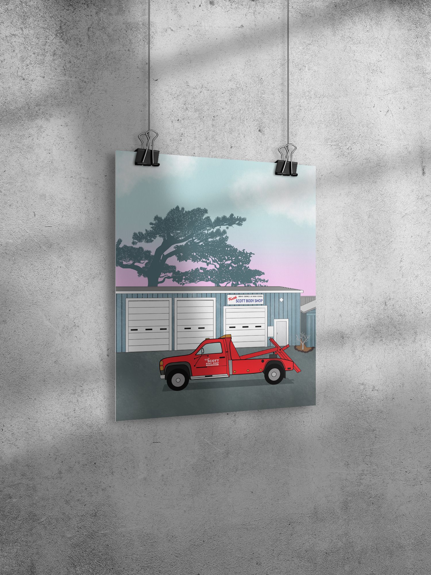 Keith Scott Body Shop - Poster/Metal Print product image (3)