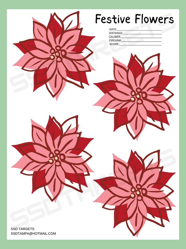 Festive Flowers (Printable Download) product image (1)