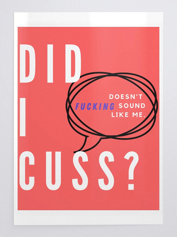 Did I cuss? (sticker.) product image (1)